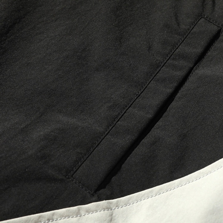 การจับคู่สีพิมพ์ยืนปกเสื้อสวมหัวเสื้อลำลองสำหรับผู้ชาย (สี: สีเทาสีน้ำเงินขนาด: XXXXL), M, L, XL, XXL, XXXL, XXXXL