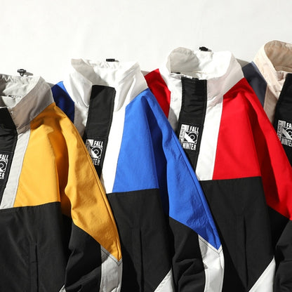 การจับคู่สีพิมพ์ยืนปกเสื้อสวมหัวเสื้อลำลองสำหรับผู้ชาย (สี: สีเทาสีน้ำเงินขนาด: XXXXL), M, L, XL, XXL, XXXL, XXXXL