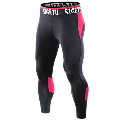 SIGETU Men Fitness กางเกงยืดแห้งเร็ว (สี:ดำเขียว Size:XXL), S, M, L, XL, XXL, XXXL