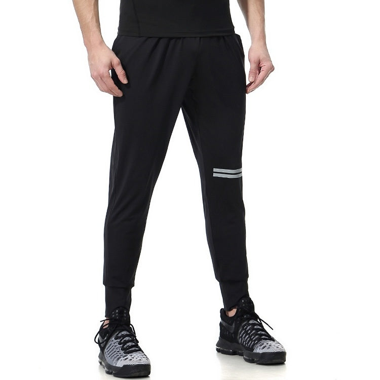 SIGETU Men Quick-drying Elastic Sport Pants (สี:ดำ Size:S), S, M, L, XL, 2XL, 3XL