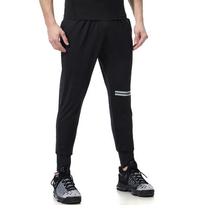 SIGETU Men Quick-drying Elastic Sport Pants (สี:ดำ Size:S), S, M, L, XL, 2XL, 3XL