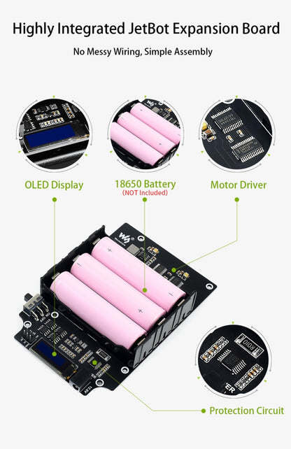 Waveshare JetBot AI Kit, หุ่นยนต์ AI จาก Jetson Nano, Based on Jetson Nano
