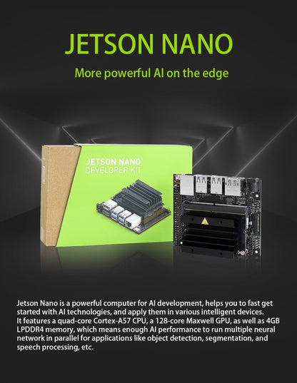 Waveshare JetBot AI Kit, หุ่นยนต์ AI จาก Jetson Nano, Based on Jetson Nano