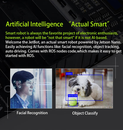 Waveshare JetBot AI Kit, หุ่นยนต์ AI จาก Jetson Nano, Based on Jetson Nano