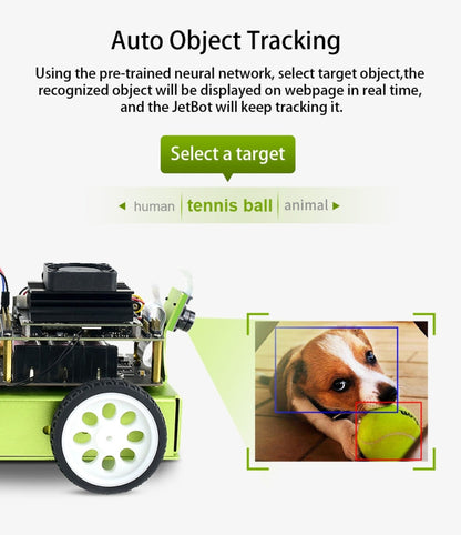 Waveshare JetBot AI Kit, หุ่นยนต์ AI จาก Jetson Nano, Based on Jetson Nano