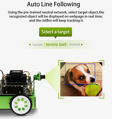 อุปกรณ์เสริม Waveshare JetBot AI Kit ส่วนเสริมสำหรับ Jetson Nano เพื่อสร้าง JetBot ปลั๊กของสหรัฐอเมริกา, Add-ons for Jetson Nano
