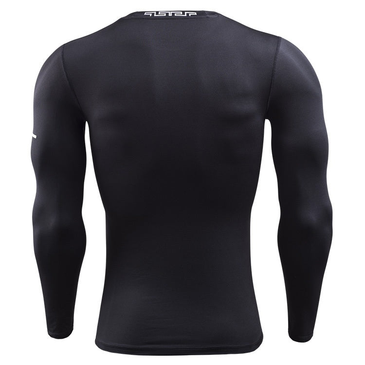 SIGETU เสื้อผ้าออกกำลังกายแขนยาวผู้ชายแห้งเร็ว (สี:ดำ ไซส์:XXL), S, M, L, XL, 2XL, 3XL
