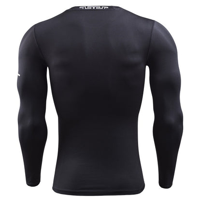 SIGETU เสื้อผ้าออกกำลังกายแขนยาวผู้ชายแห้งเร็ว (สี:ดำ ไซส์:XXL), S, M, L, XL, 2XL, 3XL