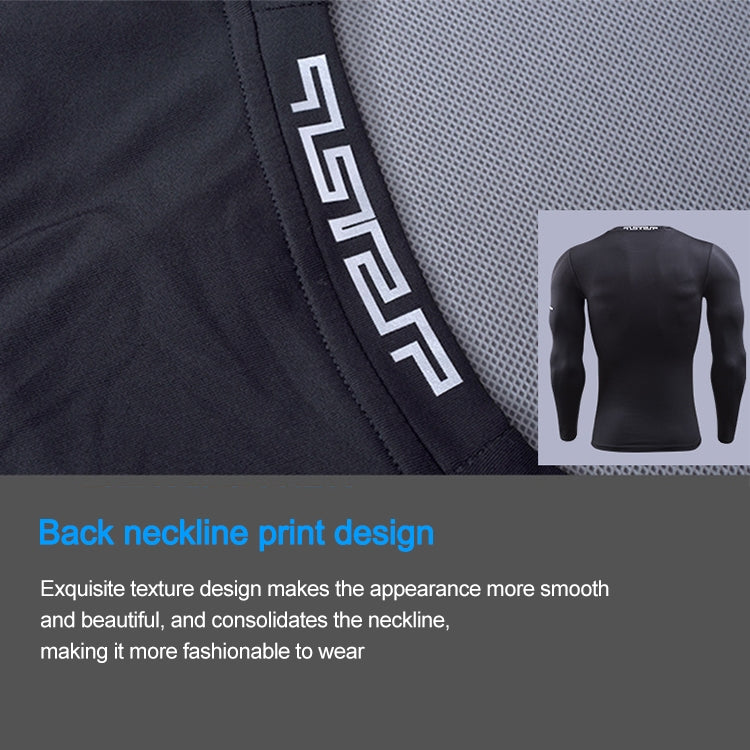 SIGETU เสื้อผ้าออกกำลังกายแขนยาวผู้ชายแห้งเร็ว (สี:ดำ ไซส์:XXL), S, M, L, XL, 2XL, 3XL