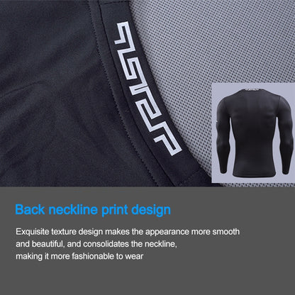 SIGETU เสื้อผ้าออกกำลังกายแขนยาวผู้ชายแห้งเร็ว (สี:ดำ ไซส์:XXL), S, M, L, XL, 2XL, 3XL