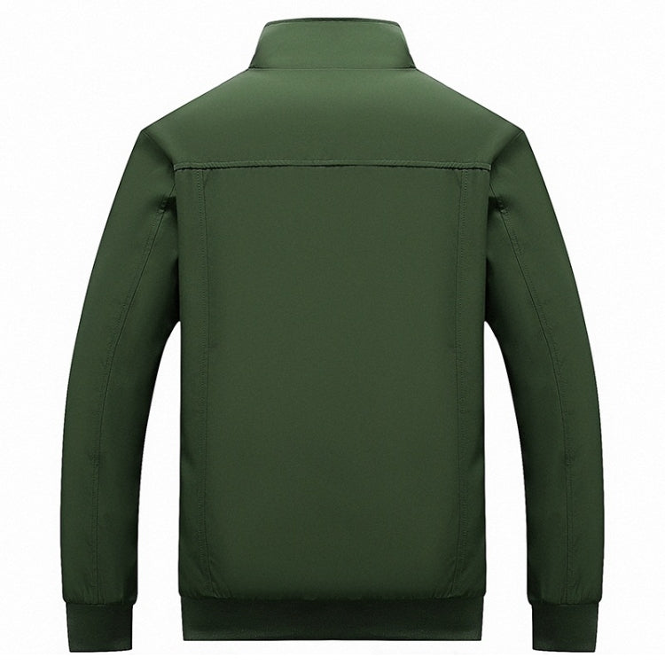 เสื้อแจ็คเก็ตผู้ชายคอปกแขนยาวสีทึบ Collage, L, XL, XXL, XXXL, XXXXL, 5XL