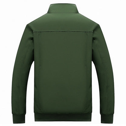 เสื้อแจ็คเก็ตผู้ชายคอปกแขนยาวสีทึบ Collage, L, XL, XXL, XXXL, XXXXL, 5XL