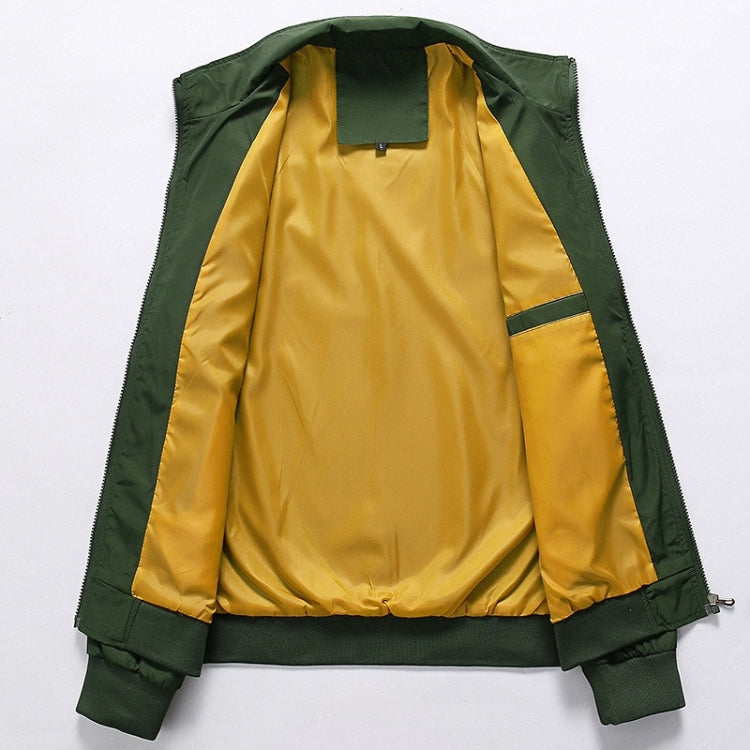 เสื้อแจ็คเก็ตผู้ชายคอปกแขนยาวสีทึบ Collage, L, XL, XXL, XXXL, XXXXL, 5XL