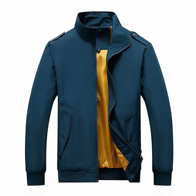เสื้อแจ็คเก็ตผู้ชายคอปกแขนยาวสีทึบ Collage, L, XL, XXL, XXXL, XXXXL, 5XL