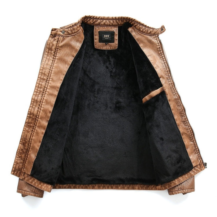 แจ็คเก็ตหนังผู้ชายทันสมัย, M, L, XL, XXL, XXXL, 4XL