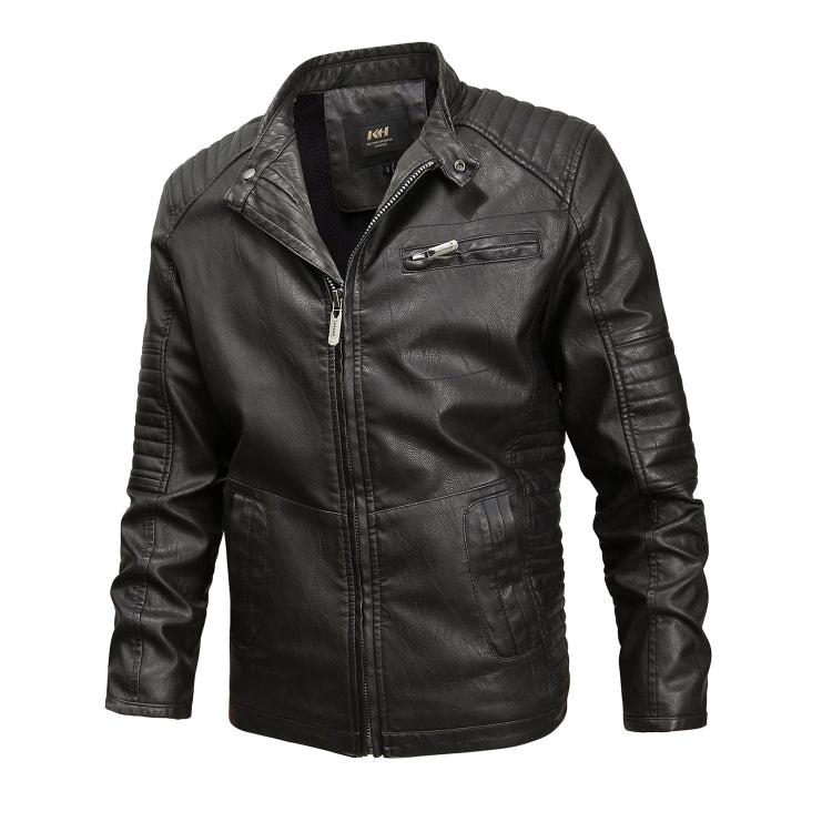 แจ็คเก็ตหนังผู้ชายทันสมัย, M, L, XL, XXL, XXXL, 4XL