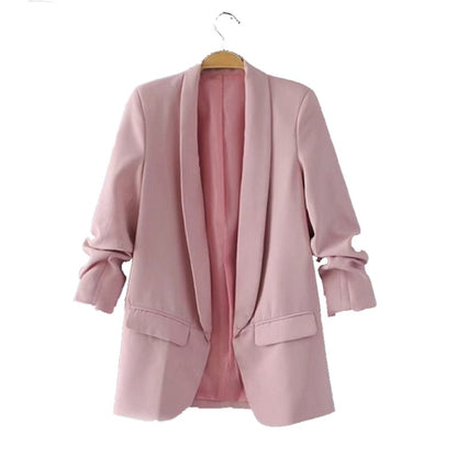 ผู้หญิงสีทึบไม่มีหัวเข็มขัดชุดลำลองบาง (สี:สีดำ Size:M), XXL, S, M, L, XL