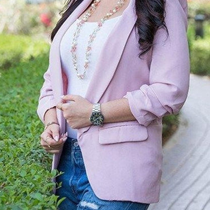 ผู้หญิงสีทึบไม่มีหัวเข็มขัดชุดลำลองบาง (สี:สีดำ Size:M), XXL, S, M, L, XL