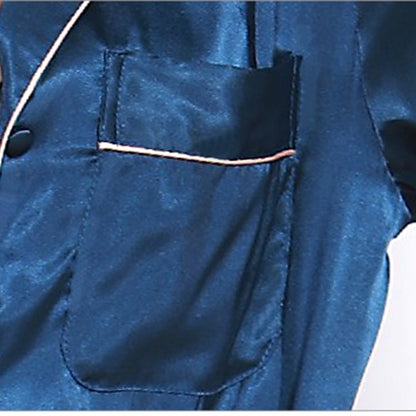 ชุดนอนผ้าไหมเซ็กซี่ Nightgown Summer Silk Shirt, M, L, XL