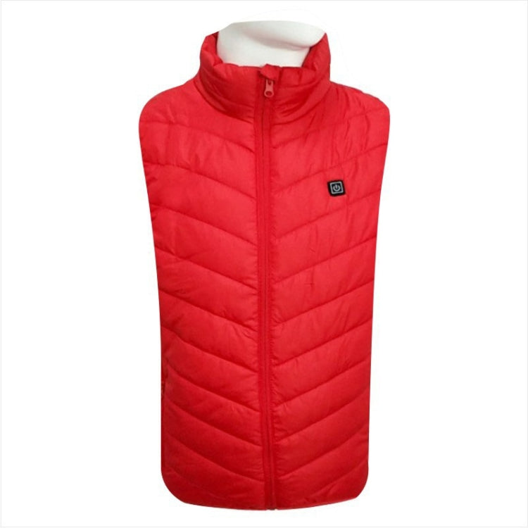 USB Security Smart อุณหภูมิคงที่ Fever Men Stand Collar Cotton Vest, S, M, L, XL, XXL, XXXL, XXXXL