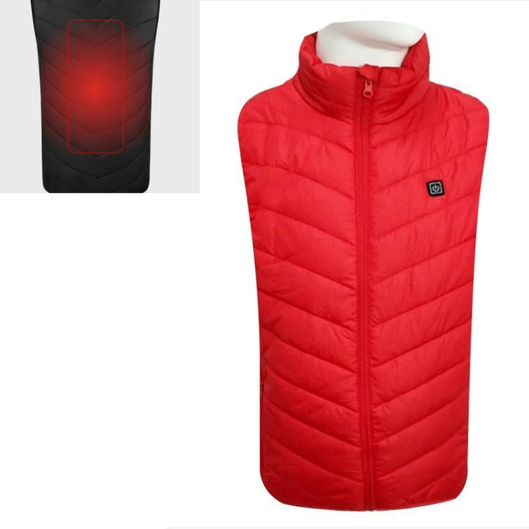 USB Security Smart อุณหภูมิคงที่ Fever Men Stand Collar Cotton Vest, S, M, L, XL, XXL, XXXL, XXXXL
