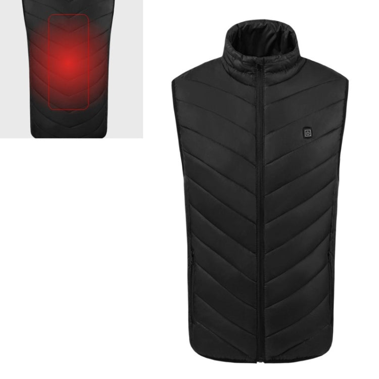 USB Security Smart อุณหภูมิคงที่ Fever Men Stand Collar Cotton Vest, S, M, L, XL, XXL, XXXL, XXXXL