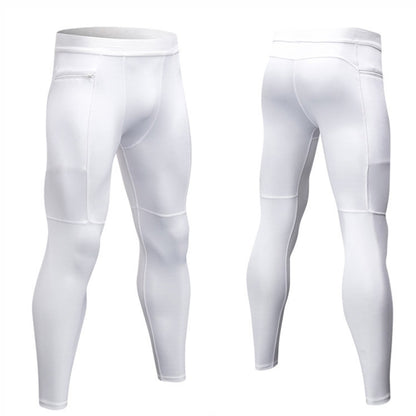 กระเป๋าซิปฟิตเนสวิ่งออกกำลังกายเหงื่อ Wicking แห้งเร็วถุงน่องยืดสูง (สี:สีดำ Size:XL), S, M, L, XL, XXL