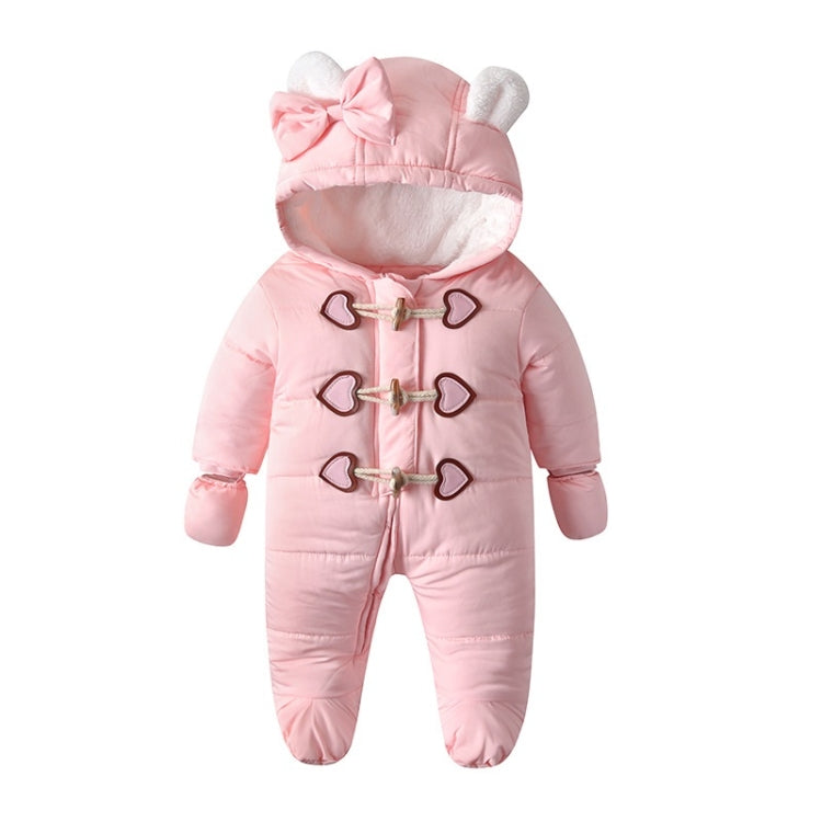 Onesies ทารกที่ควิลท์และกำมะหยี่อบอุ่น, 59, 66, 73, 80, 90