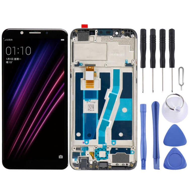 หน้าจอแอลซีดีและชุดประกอบDigitizerสำหรับOPPO A1 พร้อมกรอบ, For OPPO A1