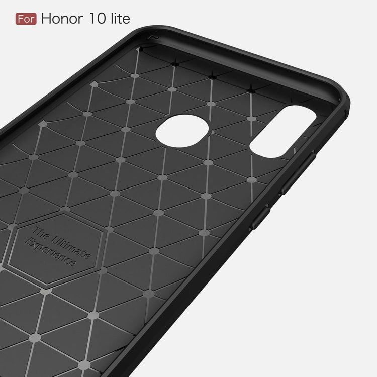 เคสกันกระแทกเนื้อคาร์บอนไฟเบอร์ TPU สำหรับ Huawei Honor 10 Lite / P Smart 2019, For Huawei Honor 10 Lite / P Smart 2019, Huawei Honor 10 Lite / P Smart 2019