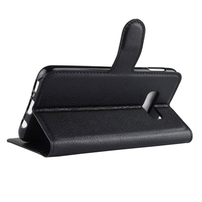 ซองหนังพลิกแนวนอนเนื้อลิ้นจี่สำหรับ Galaxy S10e, Galaxy S10e(Black)