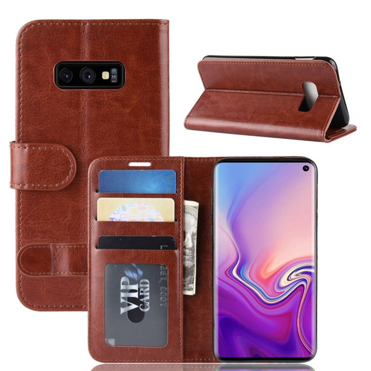 R64 เคสหนังพลิกแนวนอนสำหรับ Galaxy S10e, For Galaxy S10e