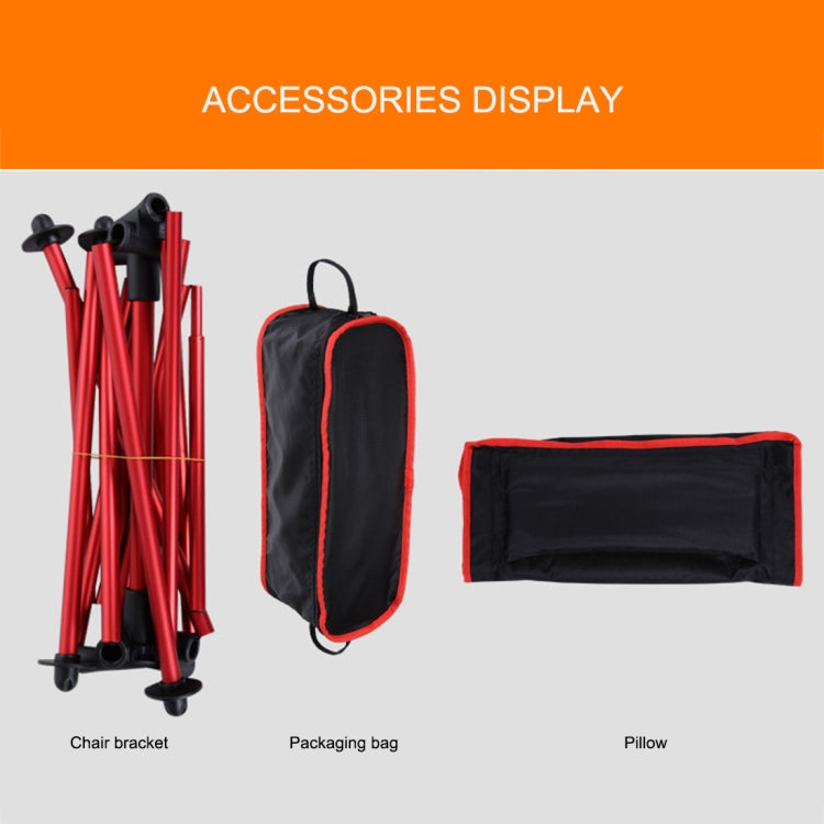 กลางแจ้งแบบพกพาพับเก้าอี้ตั้งแคมป์แสงตกปลาเก้าอี้ชายหาดการบินอลูมิเนียมอัลลอยด์พนักพิงพนักพิง, Camping Chair(blue), Camping Chair(green), Camping Chair(orange), Camping Chair(red)