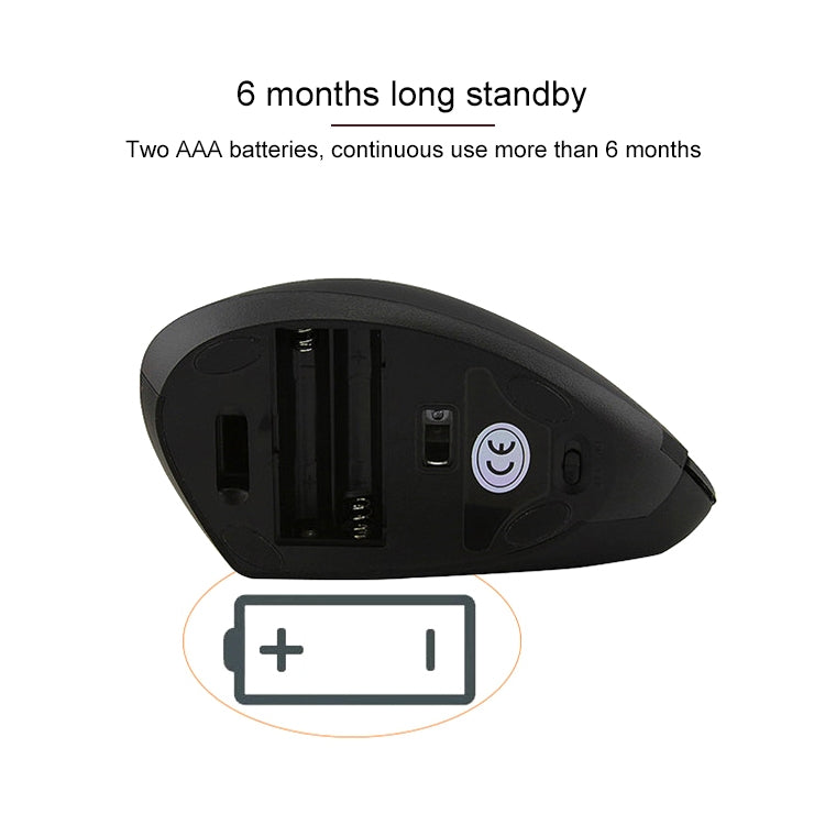 รุ่นแบตเตอรี่ เมาส์ไร้สาย แนวตั้ง 2.4GHz เมาส์ออปติคัล, Battery Version (Black), Battery Version (White)