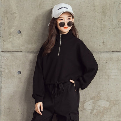 ฤดูใบไม้ผลิฤดูใบไม้ร่วงเด็กแฟชั่นเสื้อกันหนาว Hoodies, 120cm, 130cm, 150cm, 160cm, 165cm, 140cm