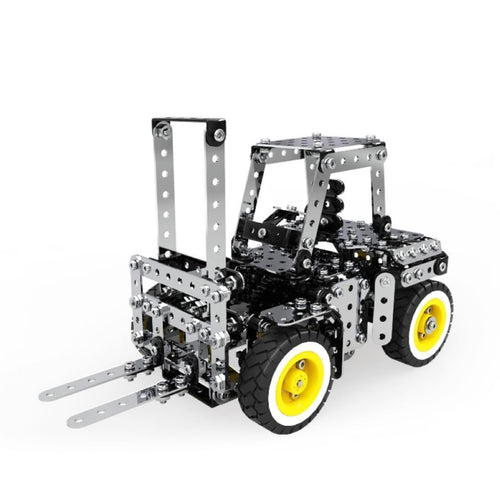 589PCS เกียร์สแตนเลสด้วยตนเองดำเนินการรถยก DIY ASSEMBLY Building Block ของเล่นเพื่อการศึกษาชุดสำหรับ MoFun SW-030