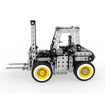 589PCS เกียร์สแตนเลสด้วยตนเองดำเนินการรถยก DIY ASSEMBLY Building Block ของเล่นเพื่อการศึกษาชุดสำหรับ MoFun SW-030