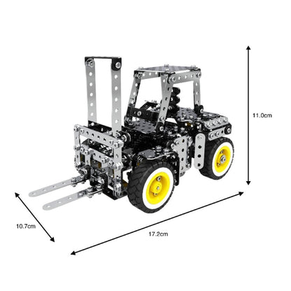 589PCS เกียร์สแตนเลสด้วยตนเองดำเนินการรถยก DIY ASSEMBLY Building Block ของเล่นเพื่อการศึกษาชุดสำหรับ MoFun SW-030