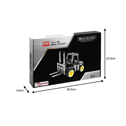 589PCS เกียร์สแตนเลสด้วยตนเองดำเนินการรถยก DIY ASSEMBLY Building Block ของเล่นเพื่อการศึกษาชุดสำหรับ MoFun SW-030