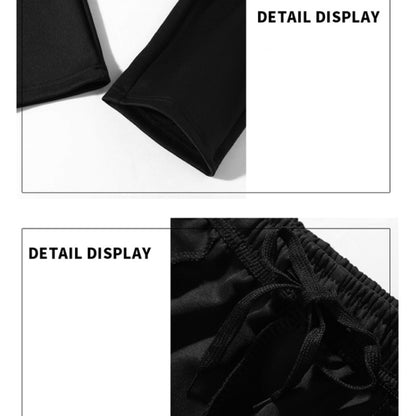3 in 1 ฤดูใบไม้ร่วงกำมะหยี่บางคอกลม Bottoming เสื้อ + เสื้อคาร์ดิแกนคอตั้ง + กางเกงชุดกีฬาลำลองสำหรับผู้ชาย, M, L, Xl, Xxl, XXXL