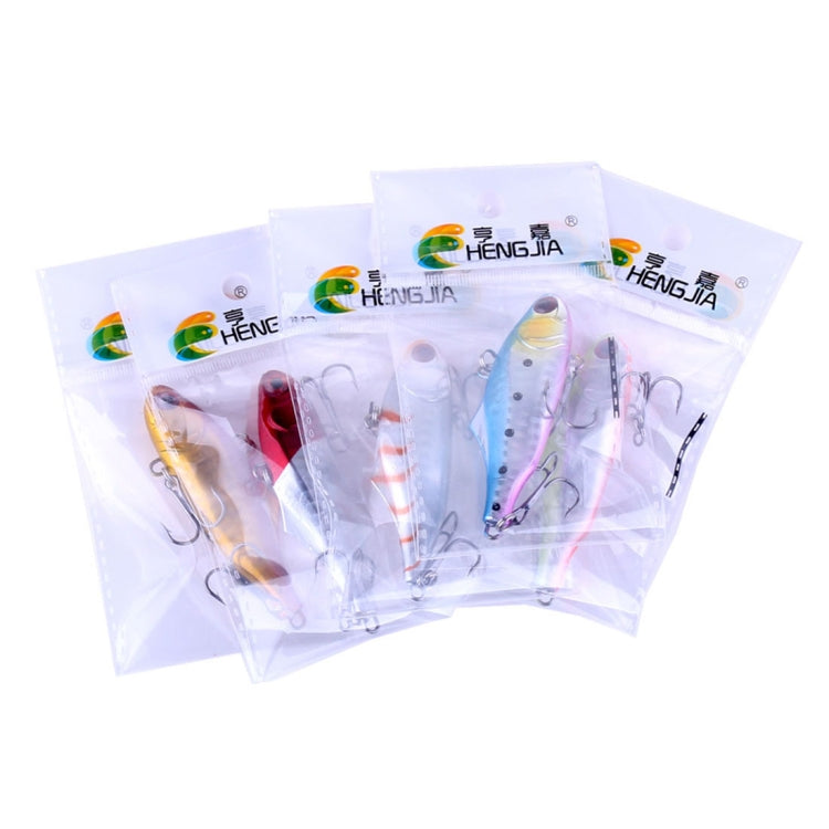 HENGJIA VI026 7cm / 24g ว่ายน้ำเต็มชั้นเหยื่อพลาสติกแข็ง ประมง Lures Set Tackle Baits, Bagged