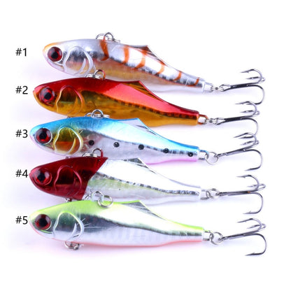 HENGJIA VI026 7cm / 24g ว่ายน้ำเต็มชั้นเหยื่อพลาสติกแข็ง ประมง Lures Set Tackle Baits, Bagged