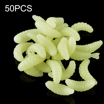 HENGJIA SO106 50 PCS 20mm การจำลองขนมปังเหยื่อหนอน Crescent เหยื่ออ่อน Horseback ปลาหนอนเหยื่ออุปกรณ์ตกปลา