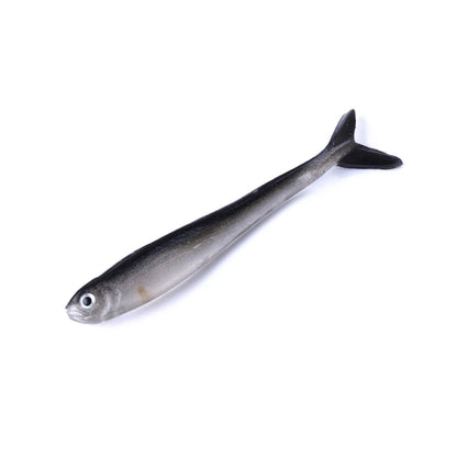 HENGJIA SO101 10 ชิ้น 8 ซม./2.4 กรัม Loach เหยื่ออ่อนสองสีปลาเล็กถนนล่อตกปลานุ่มสำหรับตกปลาทะเล