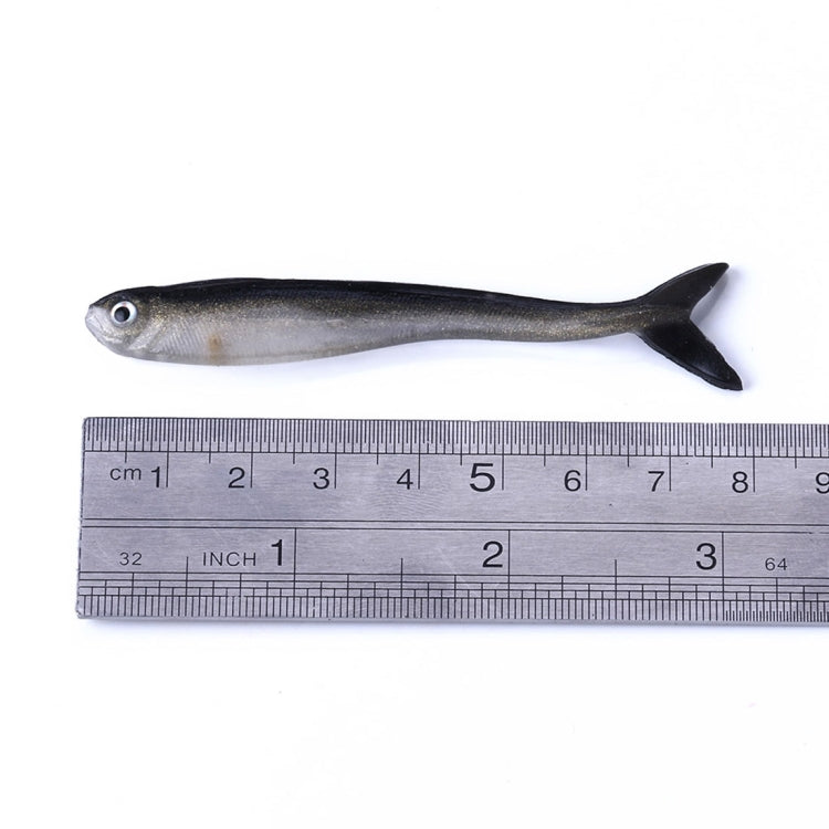 HENGJIA SO101 10 ชิ้น 8 ซม./2.4 กรัม Loach เหยื่ออ่อนสองสีปลาเล็กถนนล่อตกปลานุ่มสำหรับตกปลาทะเล