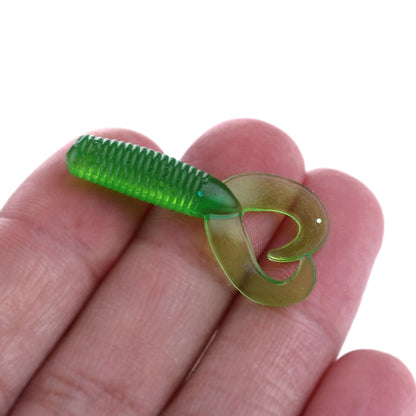 HENGJIA SO105 20 PCS 3.5cm/0.9g เหยื่อหางคู่เหยื่ออ่อนสำหรับตกปลาทะเล