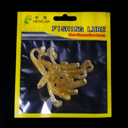 HENGJIA SO041 5cm/0.6g 10 PCS Fishing Wobbler Soft Jigging Fishing Lure Worm Swimbaits เหยื่อซิลิโคน