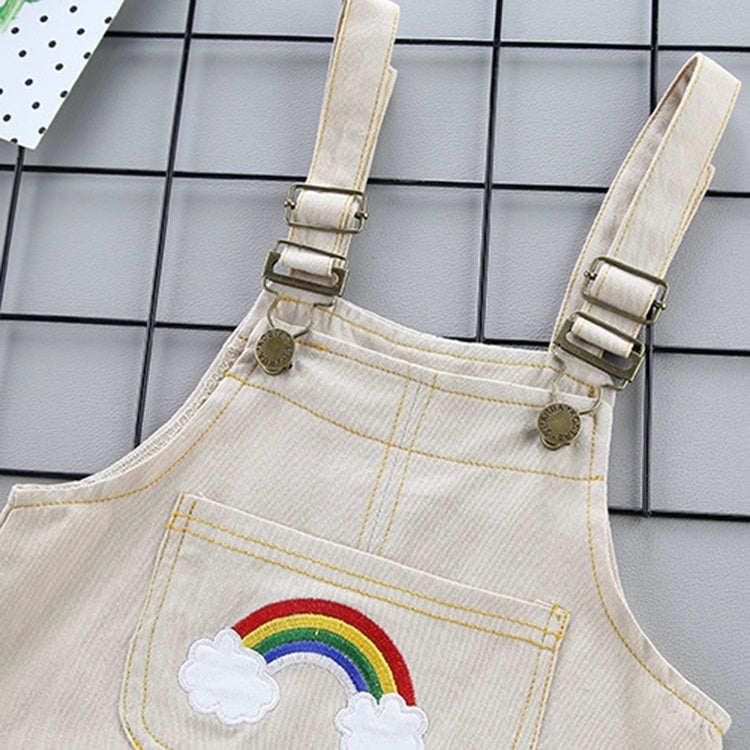 Summer Suspenders 2 ชิ้นชุดฤดูร้อนแขนสั้นลายทาง, 80, 90, 100, 110