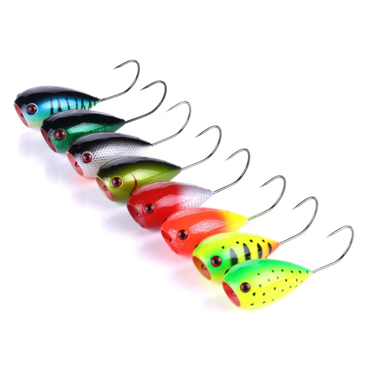 HENGJIA PO036 8cm/13g Big Mouth Single Hook Hitting Water Wave Hard Bait Lure Outdoor Fishing Gear Lure Fishing Bait Fishing Tackle, PO036-1, PO036-2, PO036-3, PO036-4, PO036-5, PO036-6, PO036-7