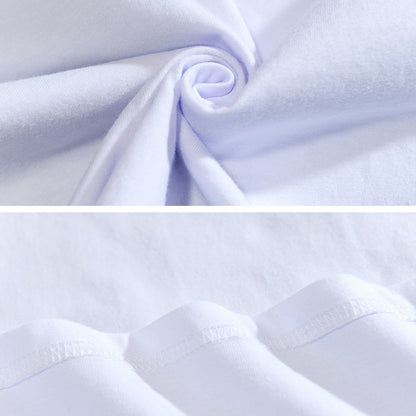 เสื้อยืดคอกลมแขนสั้นพิมพ์ลายปีกสะท้อนแสง, S, M, L, XL, XXL, XXXL